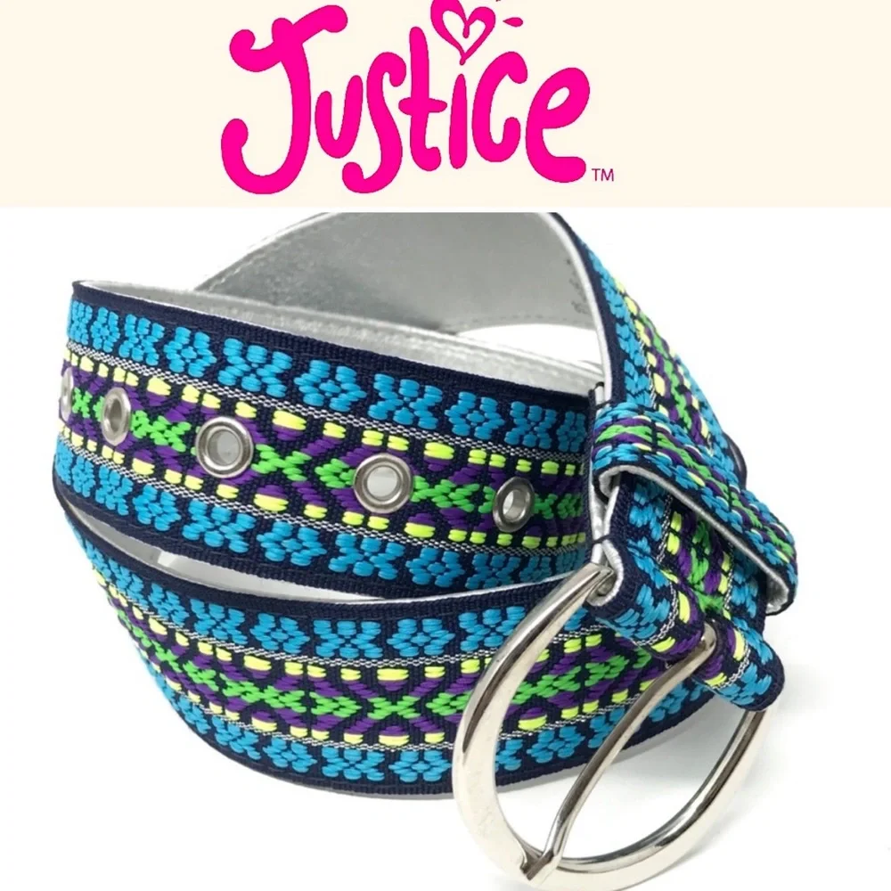 Justice Youth Girl Tween Woven Bohemian Belt M